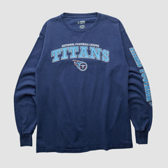 Tennessee Titans NFL 2000s Long Sleeve T-shirt - Navy Vintage - Fanatics