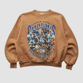Denver Broncos Hanes 1998 Pullover Sweatshirt - Clay Vintage - Fanatics