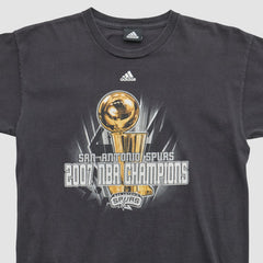 Adidas San Antonio Spurs 2007 T-shirt Black Vintage