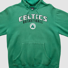Adidas Boston Celtics 2010s Hooded Pullover Sweatshirt Green Vintage
