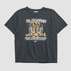 Vintage San Antonio Spurs Reebok 2005 T-shirt Black