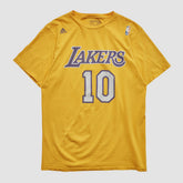 Adidas Los Angeles Lakers 2010s T-shirt Yellow Vintage