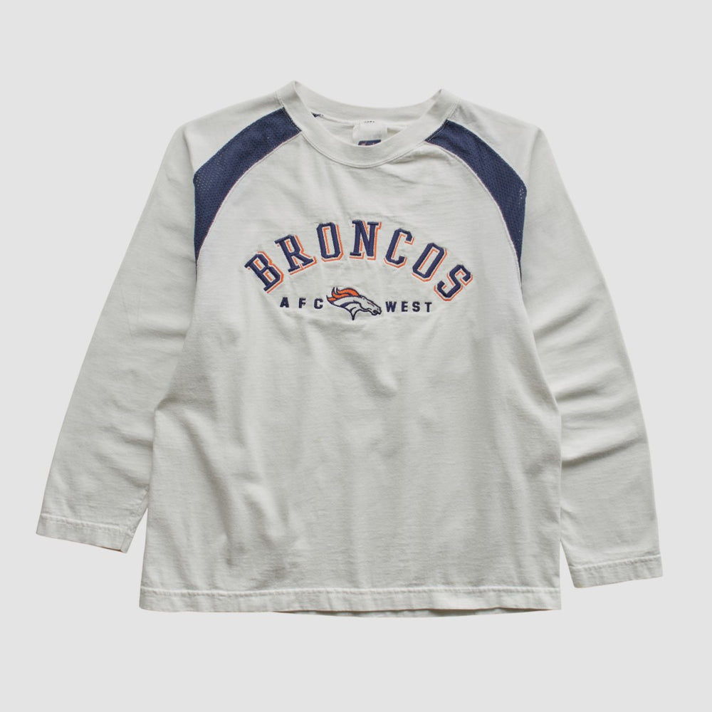 Denver Broncos CSA 90s Long Sleeve T-shirt - White Vintage - Fanatics
