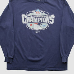 New England Patriots Delta 2004 Long Sleeve T-shirt - Navy Vintage - Fanatics