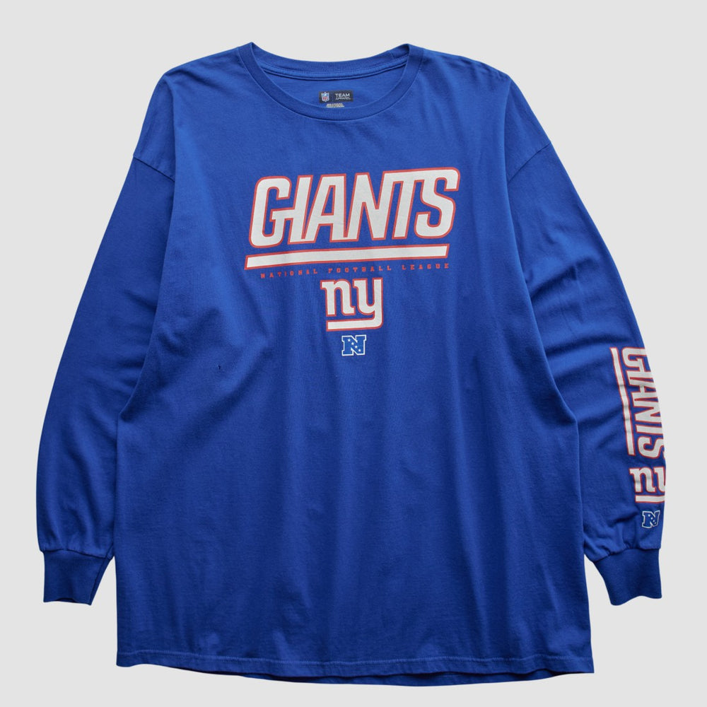New York Giants NFL 2010s Long Sleeve T-shirt - Blue Vintage - Fanatics