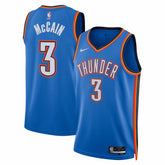Nike Jared McCain Oklahoma City Thunder Unisex Swingman Jersey Icon Edition Blue