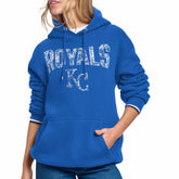 Kansas City Royals Starter Women's Lace Team Lockup Fleece Hoodie Sale