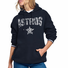Houston Astros Starter Women's Lace Team Lockup Fleece Hoodie Discount