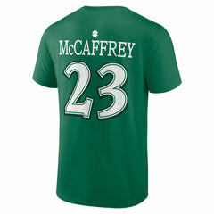 Christian McCaffrey San Francisco 49ers St. Patrick's Day Icon Name & Number T-Shirt - Green - NFL