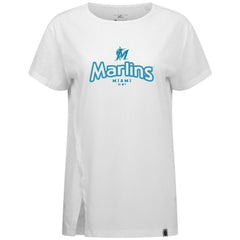 Miami Marlins Levelwear Women's Blue Haven Influx Cornerstone T-Shirt Outlet