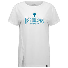 Philadelphia Phillies Levelwear Women's Blue Haven Influx Cornerstone T-Shirt Discount