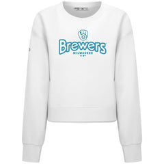 Milwaukee Brewers Levelwear Women's Judd Cornerstone Cropped Sweatshirt Discount