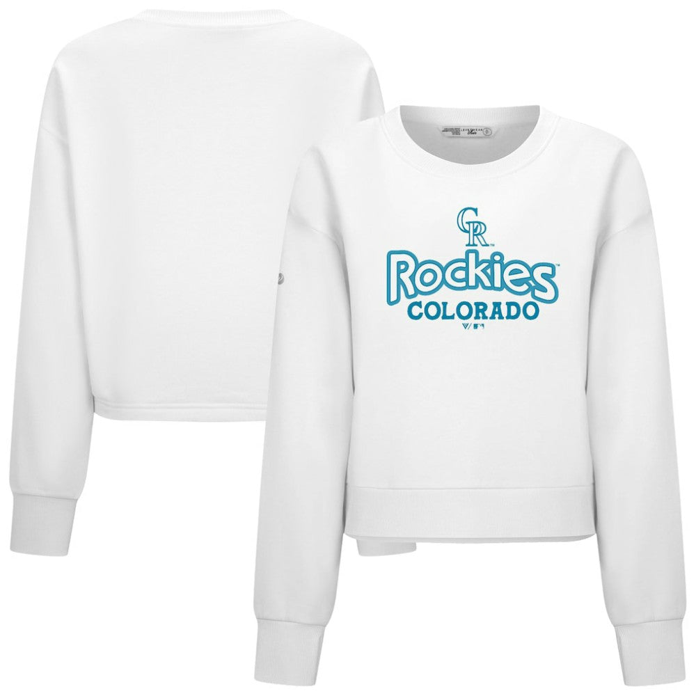 Colorado Rockies Levelwear Women's Judd Cornerstone Cropped Sweatshirt Online