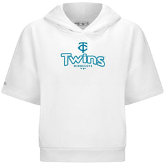 Minnesota Twins Levelwear Women's Amber Short Sleeve Cornerstone Hoodie Discount