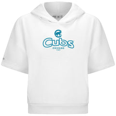 Chicago Cubs Levelwear Women's Amber Short Sleeve Cornerstone Hoodie for sale