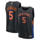 Fanatics Jose Alvarado New York Knicks Fast Break Replica Jersey Black Statement Edition