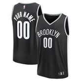 Fanatics Brooklyn Nets Fast Break Custom Jersey Icon Edition Black