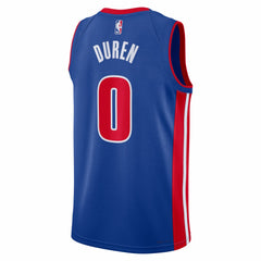 Nike Jalen Duren Detroit Pistons Unisex Swingman Jersey Icon Editi- Blue