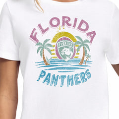 Florida Panthers Starter Women's Tonal Beach T-Shirt - White | NHL Clearance