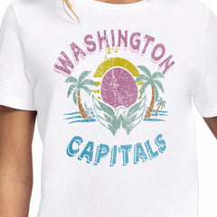 Washington Capitals Starter Women's Tonal Beach T-Shirt - White | NHL discount