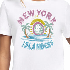 New York Islanders Starter Women's Tonal Beach T-Shirt - White | NHL on sale