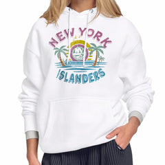 New York Islanders Starter Women's Tonal Beach Hoodie - White | NHL discount