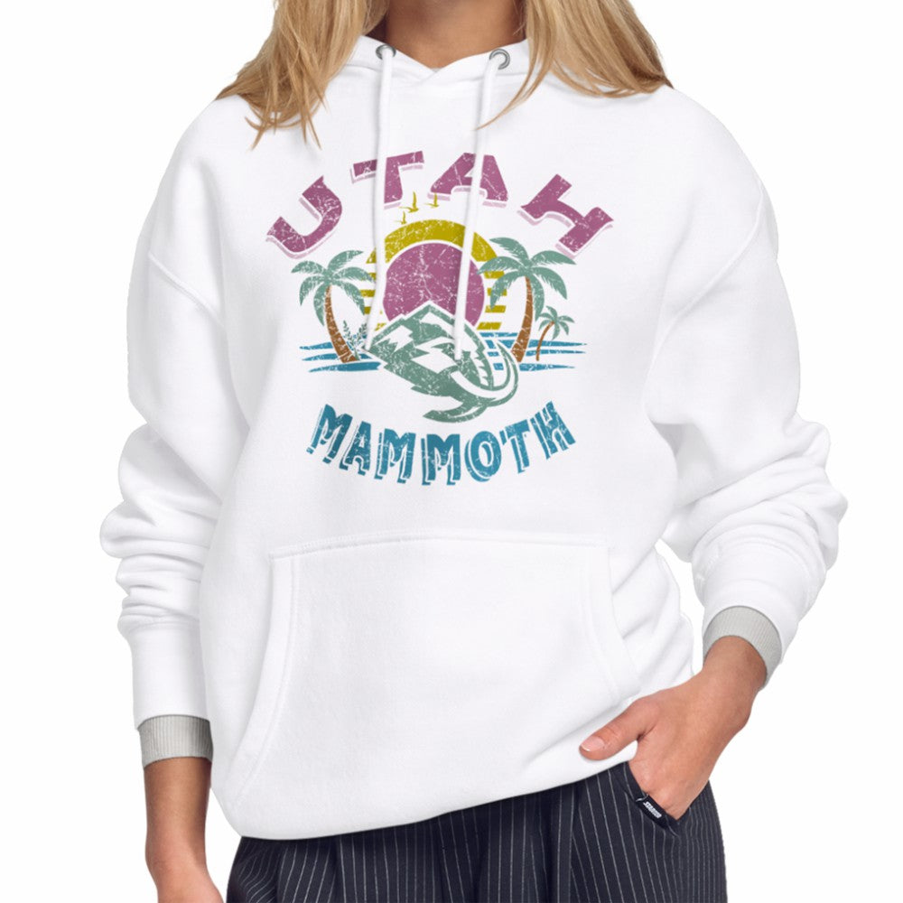 Utah Mammoth Starter Women's Tonal Beach Hoodie - White | NHL Lifestyle