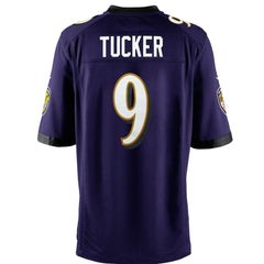 Justin Tucker Baltimore Ravens Youth Game Jersey - Purple - Nike