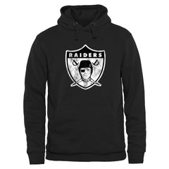 Las Vegas Raiders Throwback Logo Pullover Hoodie - Black - NFL