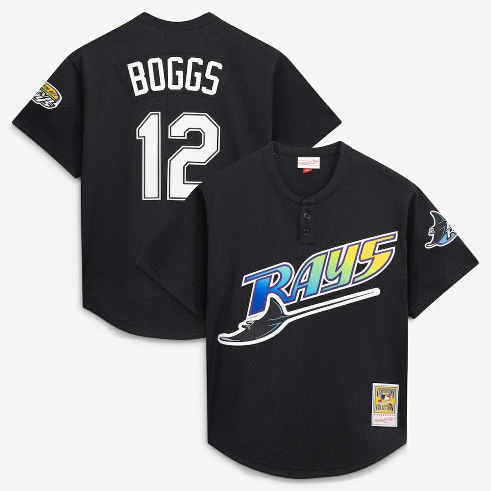 Wade Boggs Tampa Bay Rays Mitchell & Ness Authentic Batting Practice Jersey for sale