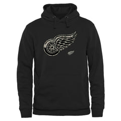 Men's Detroit Red Wings Black Rink Warrior Pullover Hoodie | NHL on sale