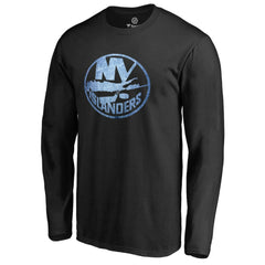 New York Islanders Pond Hockey Long Sleeve T-Shirt - Black | NHL on sale