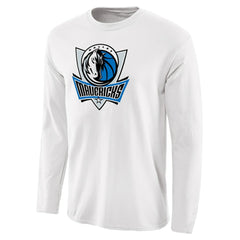 Dallas Mavericks Primary Logo Long Sleeve T-Shirt White