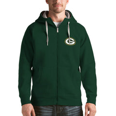 Green Bay Packers Antigua Victory Full-Zip Hoodie - Green - NFL