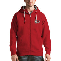 Kansas City Chiefs Antigua Victory Full-Zip Hoodie - Red - NFL