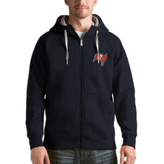 Tampa Bay Buccaneers Antigua Victory Full-Zip Hoodie - Charcoal - NFL