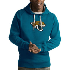Jacksonville Jaguars Antigua Victory Pullover Hoodie - Teal - NFL