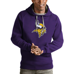 Minnesota Vikings Antigua Victory Pullover Hoodie - Purple - NFL