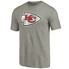 Kansas City Chiefs Distressed Team T-Shirt - Ash - NFL