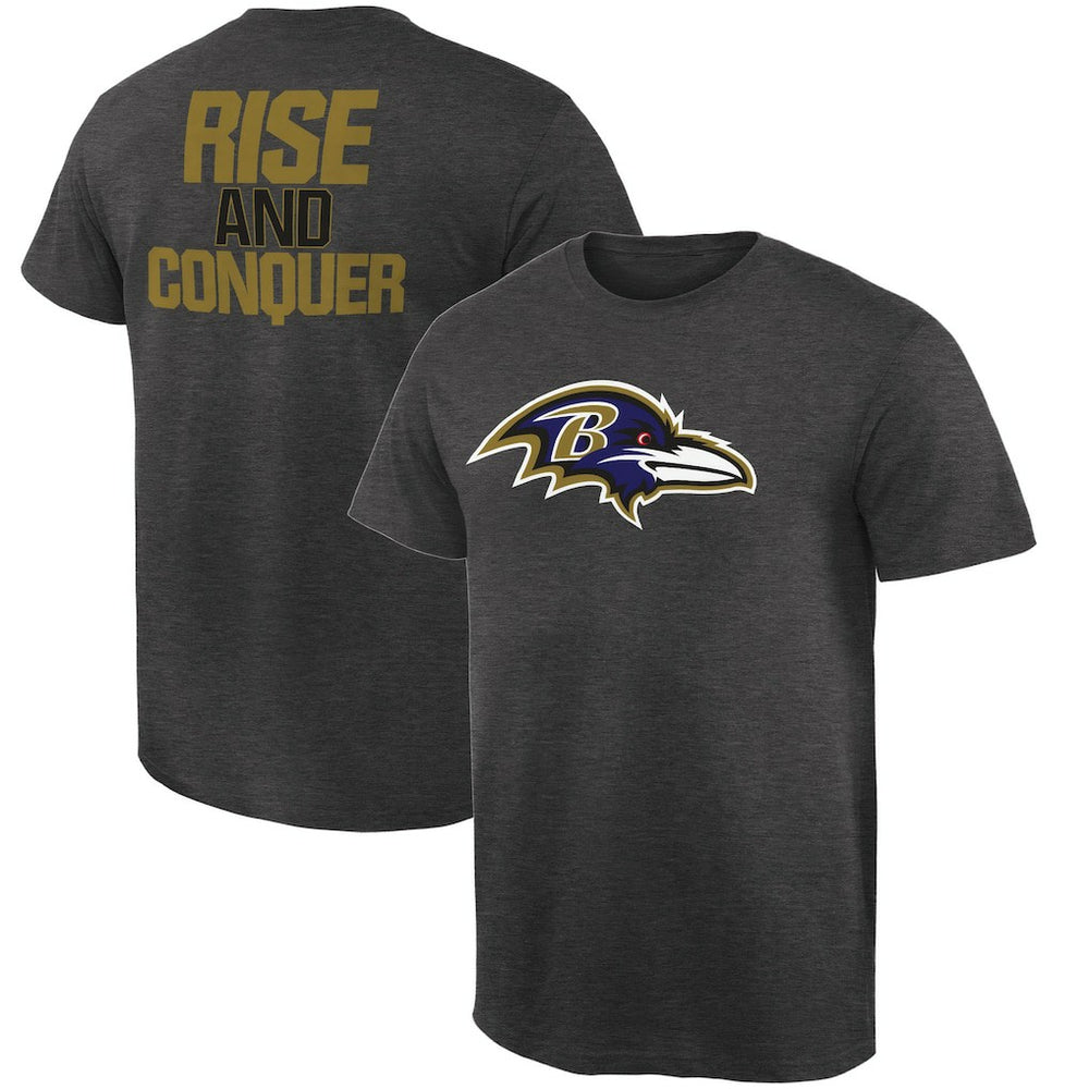 Baltimore Ravens Rally Logo T-Shirt - Heathered Gray - NFL