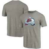 Colorado Avalanche Distressed Team Logo Tri-Blend T-Shirt - Ash | NHL sale
