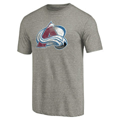 Colorado Avalanche Distressed Team Logo Tri-Blend T-Shirt - Ash | NHL sale