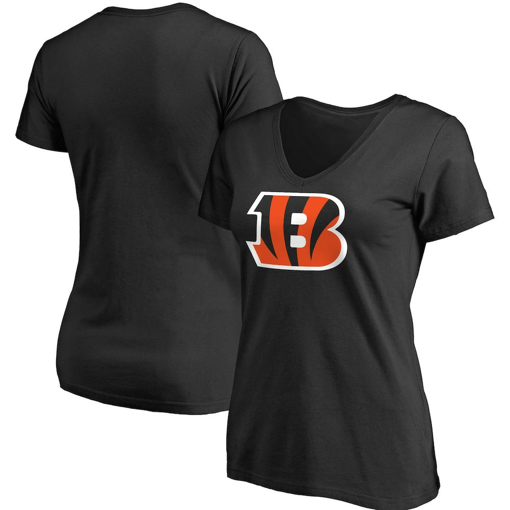 Cincinnati Bengals Women's Primary Team Logo T-Shirt - Black - NFL
