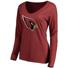 Arizona Cardinals Women's Primary Team Logo Long Sleeve T-Shirt - Cardinal - NFL