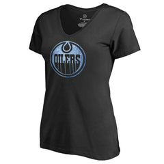 Edmonton Oilers Women's Pond Hockey T-Shirt - Black | NHL near me