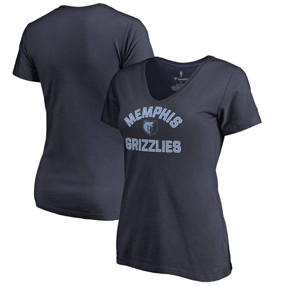 Memphis Grizzlies Women's Overtime V-Neck T-Shirt Navy