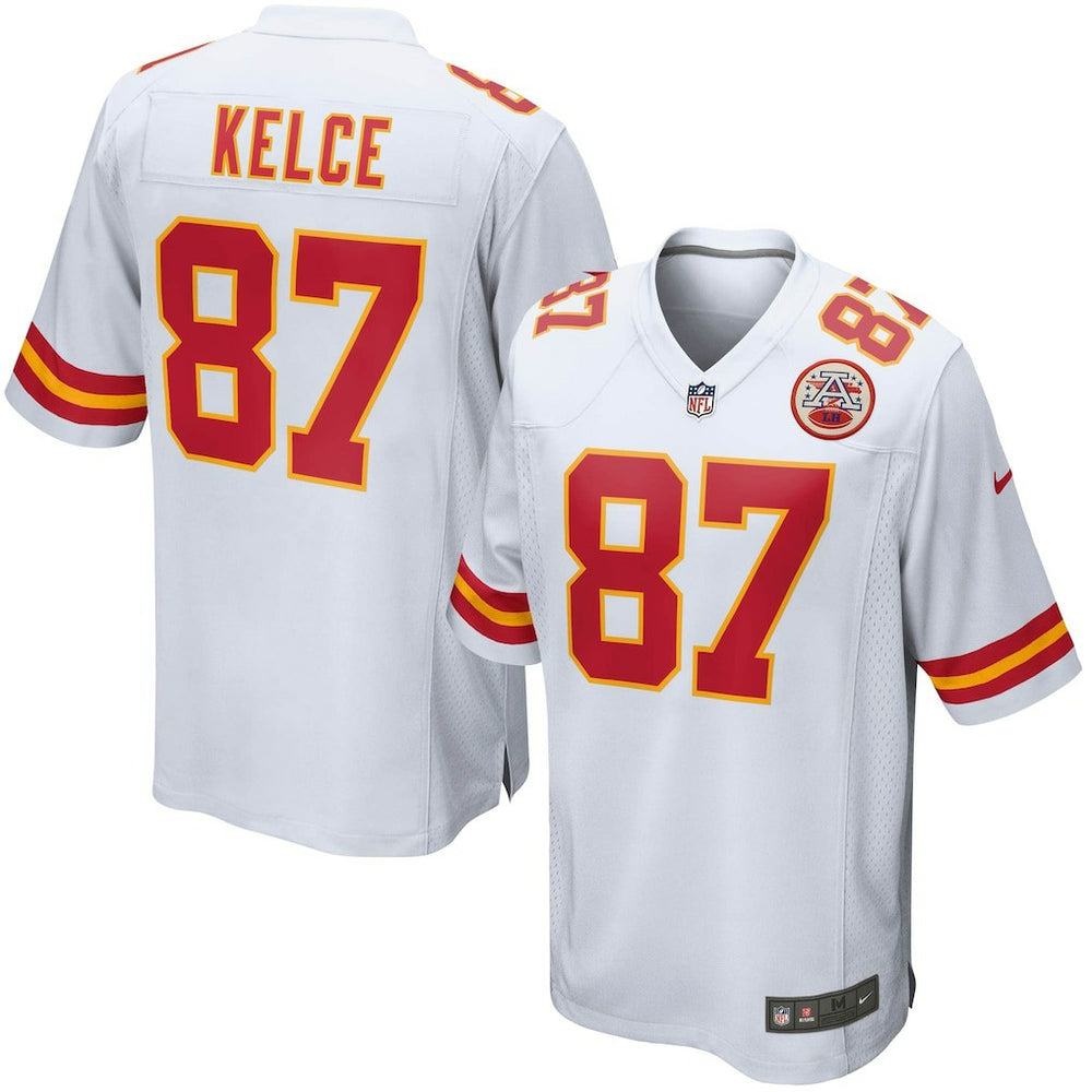 Travis Kelce Kansas City Chiefs Youth Game Jersey - White - Nike