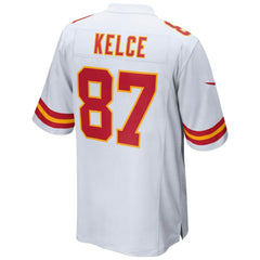 Travis Kelce Kansas City Chiefs Youth Game Jersey - White - Nike