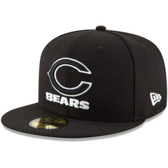Chicago Bears New Era B-Dub 59FIFTY Fitted Hat - Black - NFL