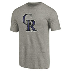 Colorado Rockies Distressed Team Tri-Blend T-Shirt Discount
